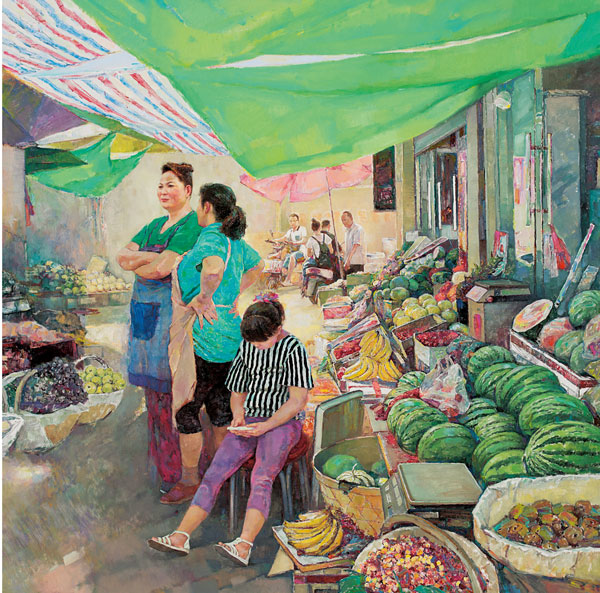 侯震《夏至》-160x160cm-油画.jpg