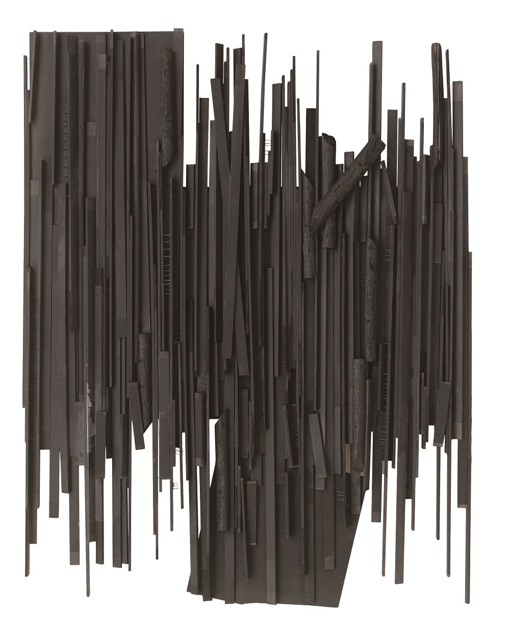 于?洋《水墨物体No7》创作废弃物，木，宣纸，墨 235×180cm.jpg