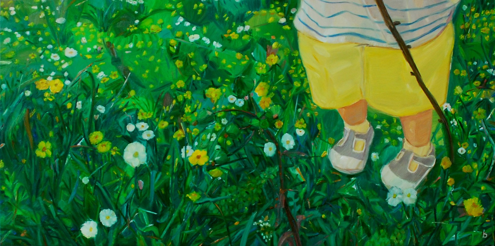 白冰 《那些花儿》之一  布面油画  170X85cm 2021年 (2).jpg