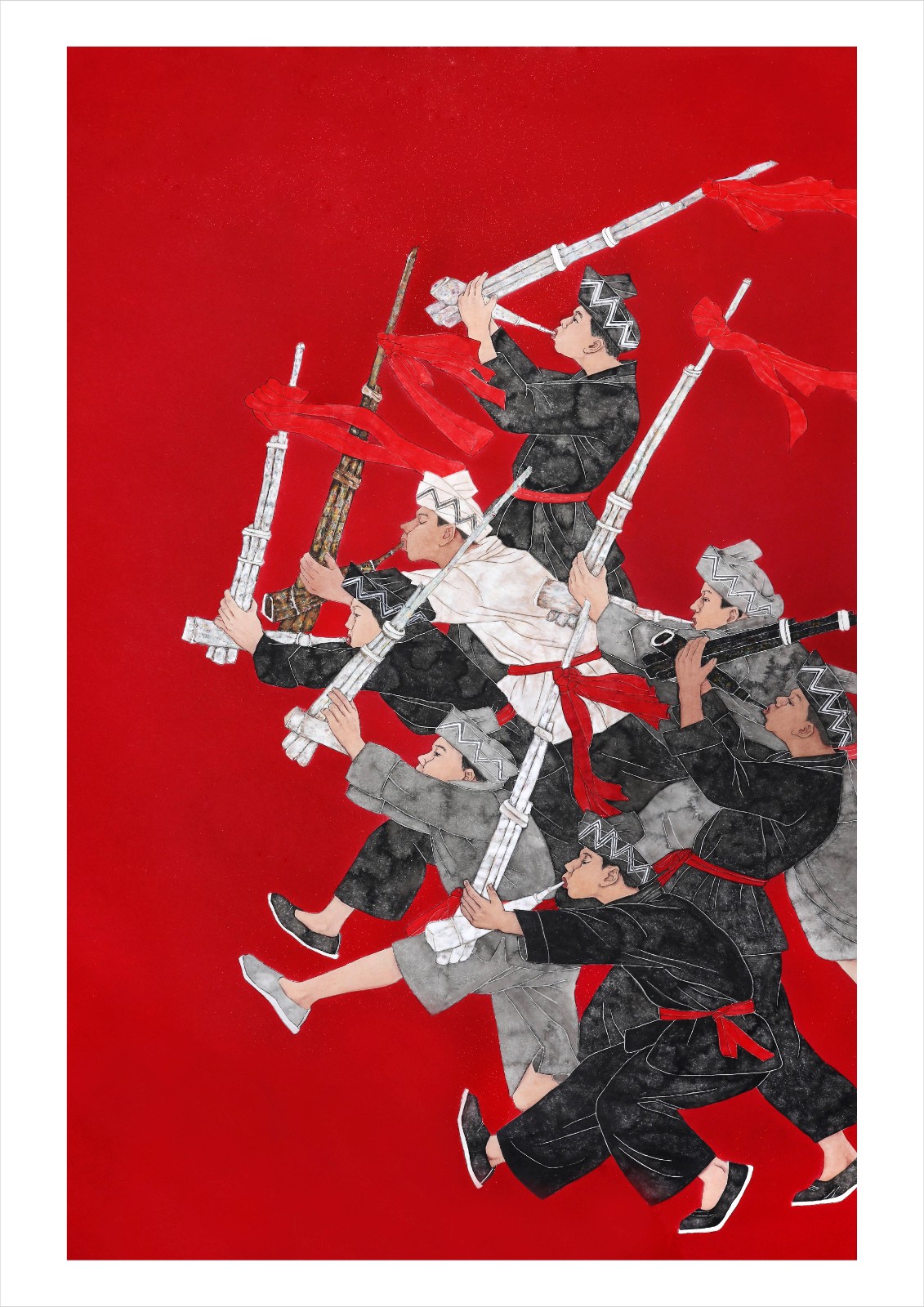 2 《吹起芦笙庆盛世》 240cm×145cm (画说洛阳——洛阳形象系列美术作品展获优秀奖).JPG 2 《吹起芦笙庆盛世》 240cm×145cm (画说洛阳——洛阳形象系列美术作品展获优秀奖).JPG